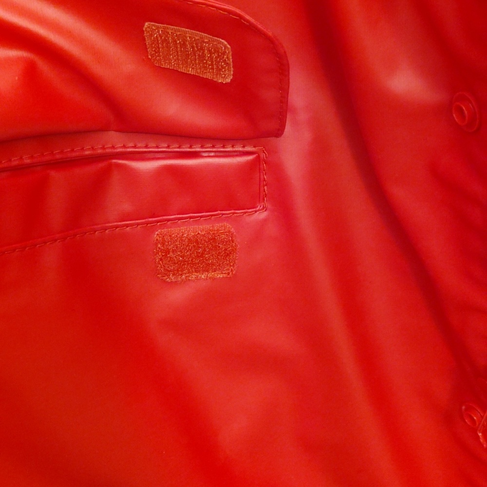 Lands' End Red Rain Jacket - Picture 9 of 9